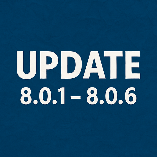 Firmware update log - 8.0.1 to 8.0.6