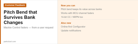 ParksTool pitch bend across banks — firmware 9.7.0