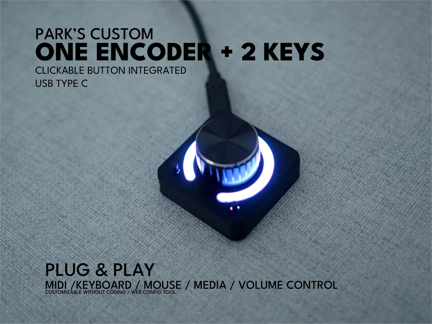 ParksTool 1ES2K One Knob (encoder) MIDI Controller