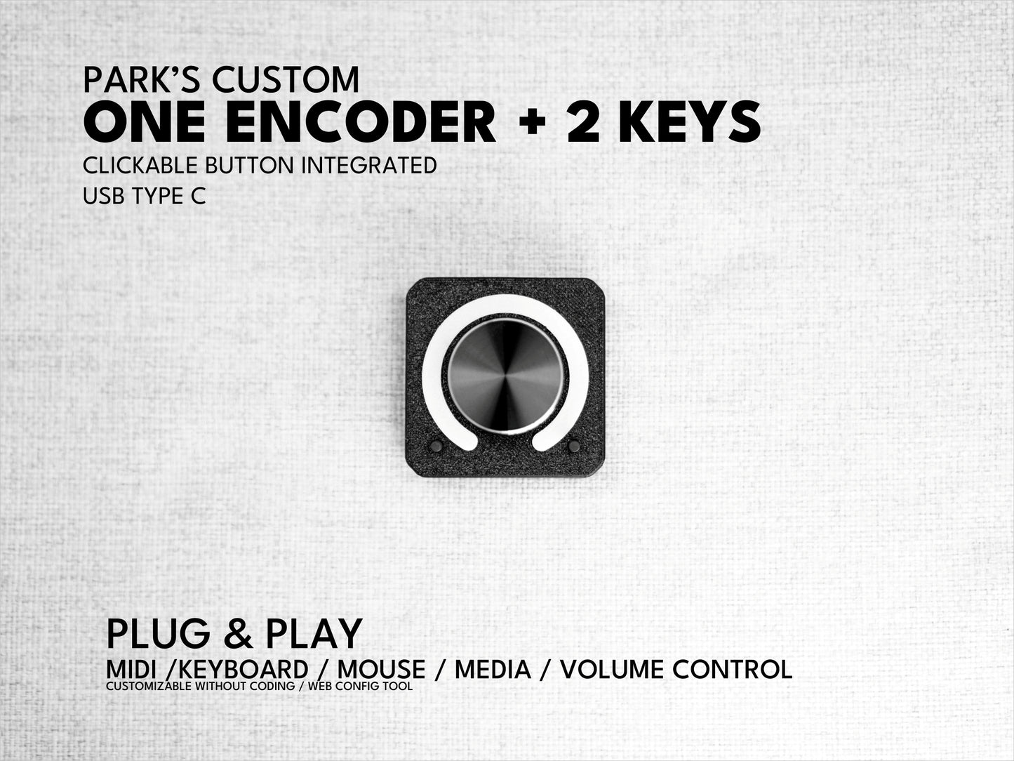 ParksTool 1ES2K One Knob (encoder) MIDI Controller