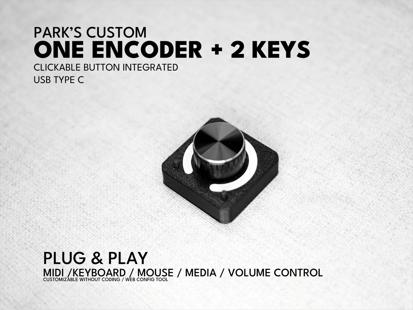 ParksTool 1ES2K One Knob (encoder) MIDI Controller